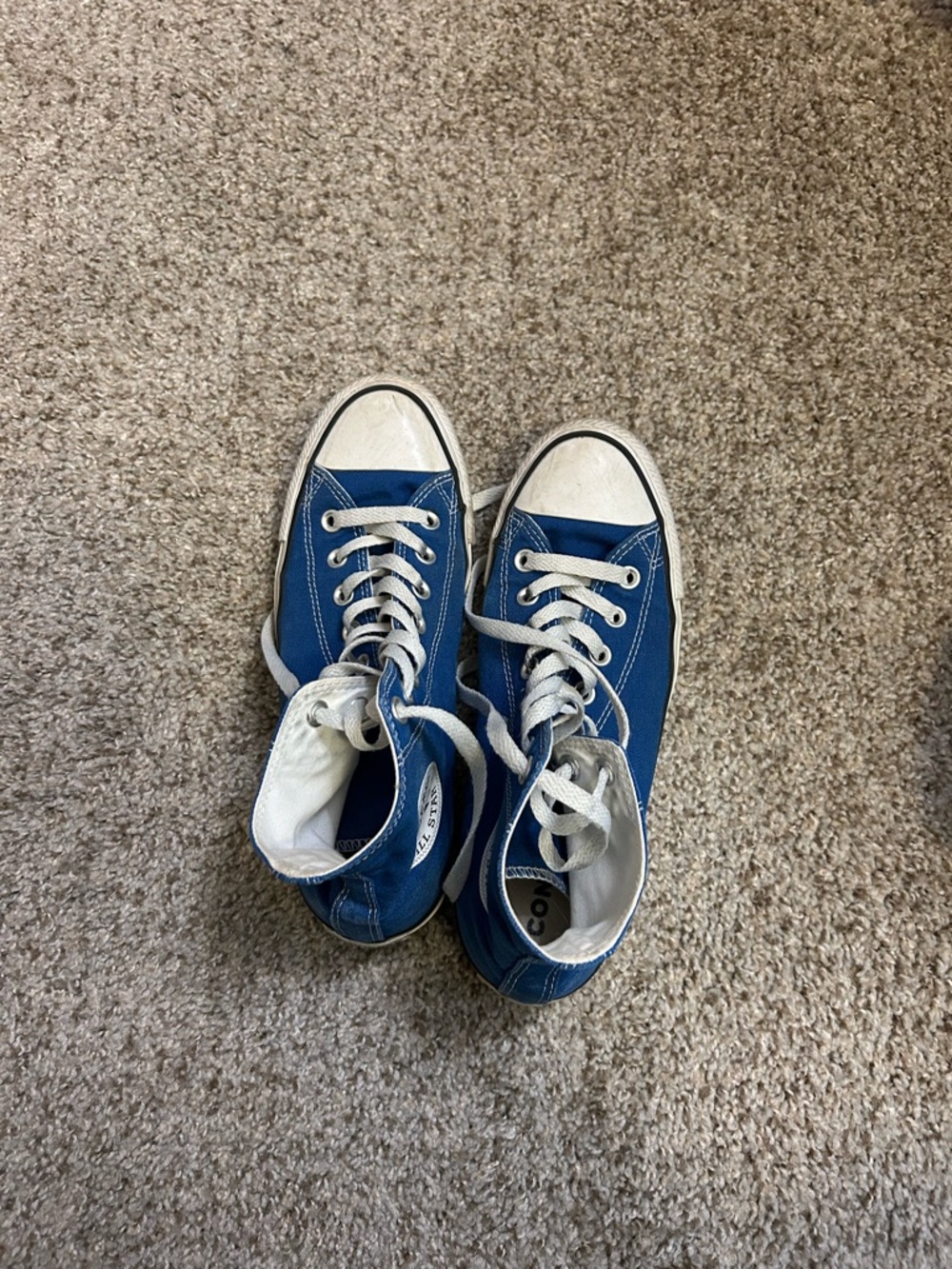 Converse Blue High-Top Canvas Sneakers